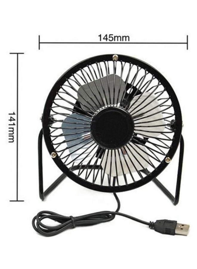 Generic Mini USB Cooling Desk Fan Black 7 Inch  - Image 2