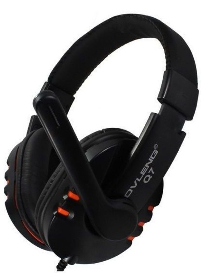 Usb Q7Usb Stereo Gaming Headset Headphone Mic Microphone Ju For Piece Laptop Game