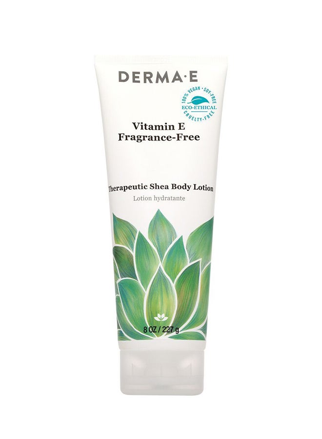 ديرما e لوشن الجسم العلاجي بخلاصة فيتامين E والشيا، خالٍ من العطور 227جرام
