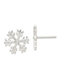 Sonia Jewels Sterling Silver Metal Stud Earrings 