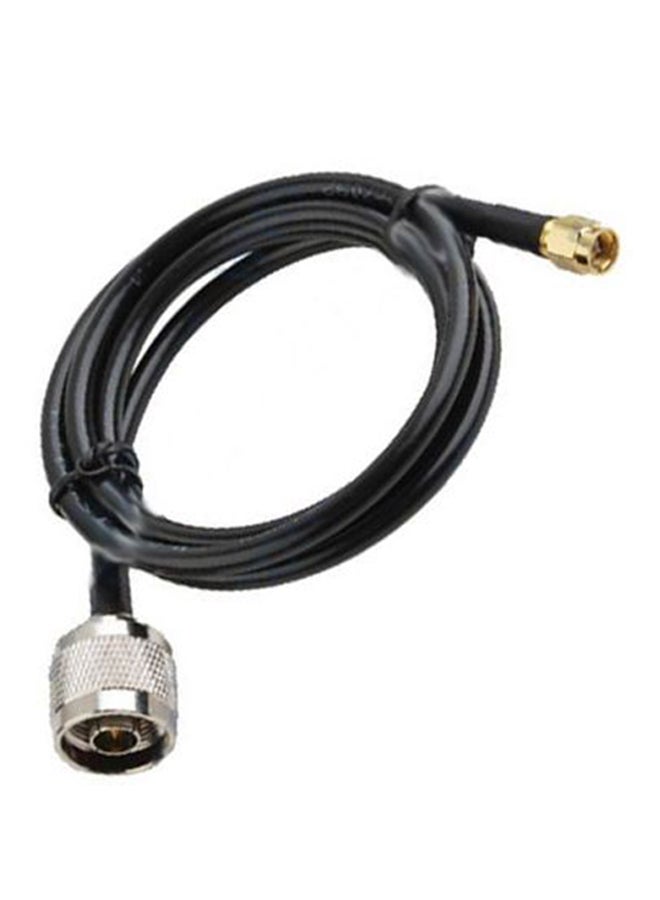 RG58 SMA Male-R Router Cable Black/Silver/Gold