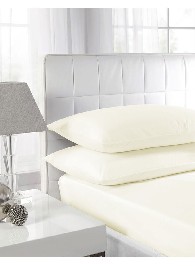 2-Piece Queen Size Pillow Cover Cotton Blend 50 x 75cm