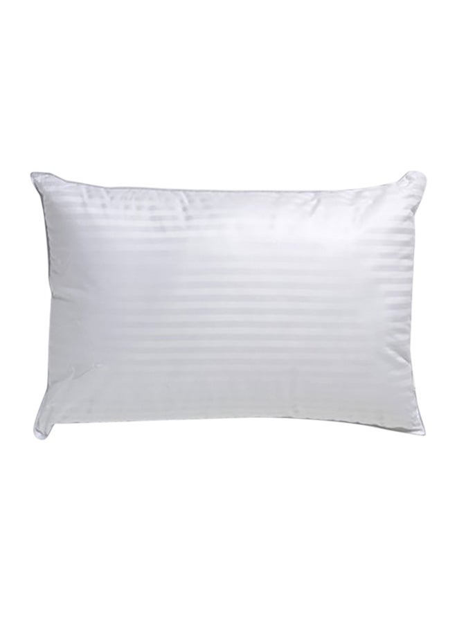 Cotton Sateen Stripe Pillow Cotton Blend White 50 x 75cm - v1554728751/N22738942A_1