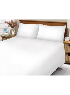 Hotel Linen 3-Piece Double Size Bedding Set Cotton Blend 