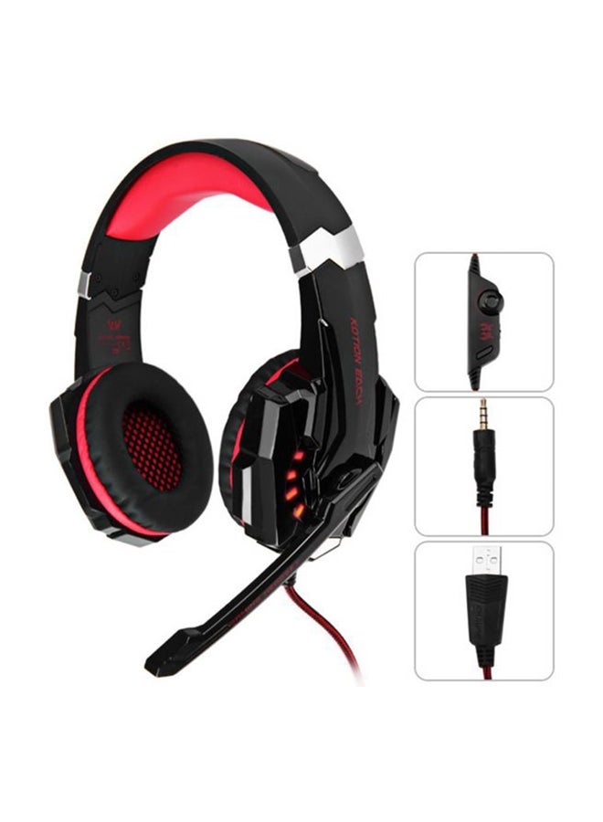 KOTION EACH LED Over-Ear Gaming Headphones With MicFor PS4/PS5/XOne/XSeries/NSwitch/PC  - Image 1