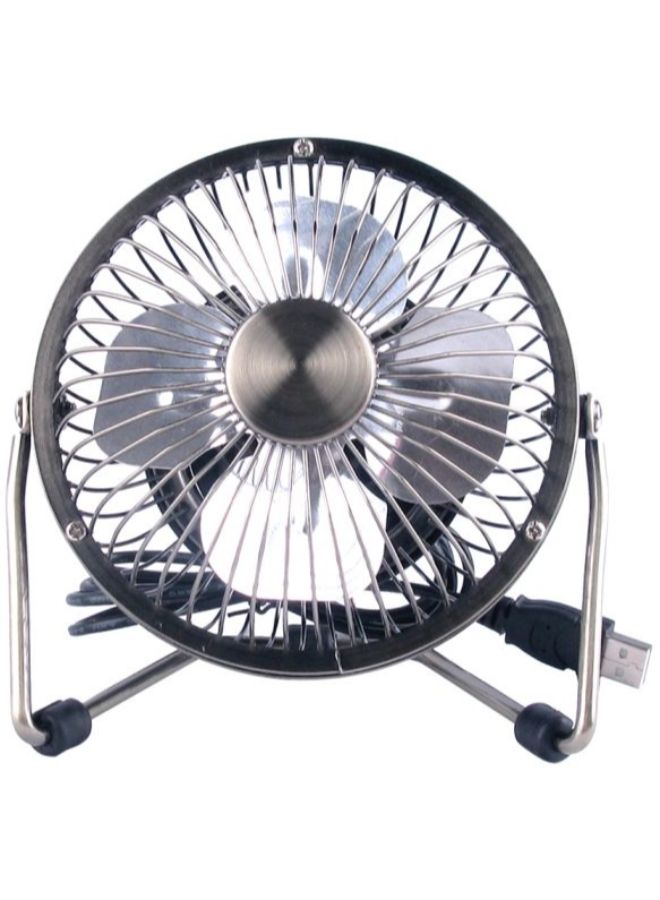 Generic Portable USB Cooling Fan Black/Silver  - Image 2