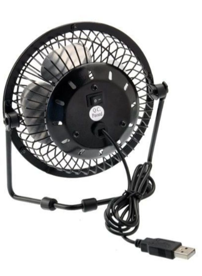 Generic Portable USB Cooling Fan Black/Silver  - Image 2