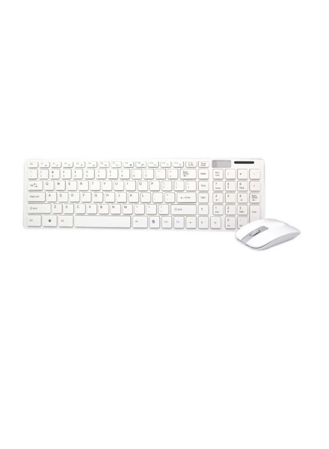 Generic - Wireless Keyboard And Mouse Set White - Image 1