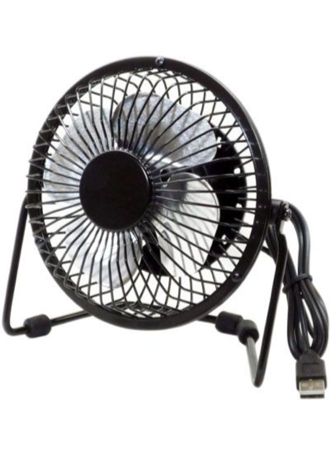 Generic Portable USB Cooling Fan Black/Silver  - Image 2