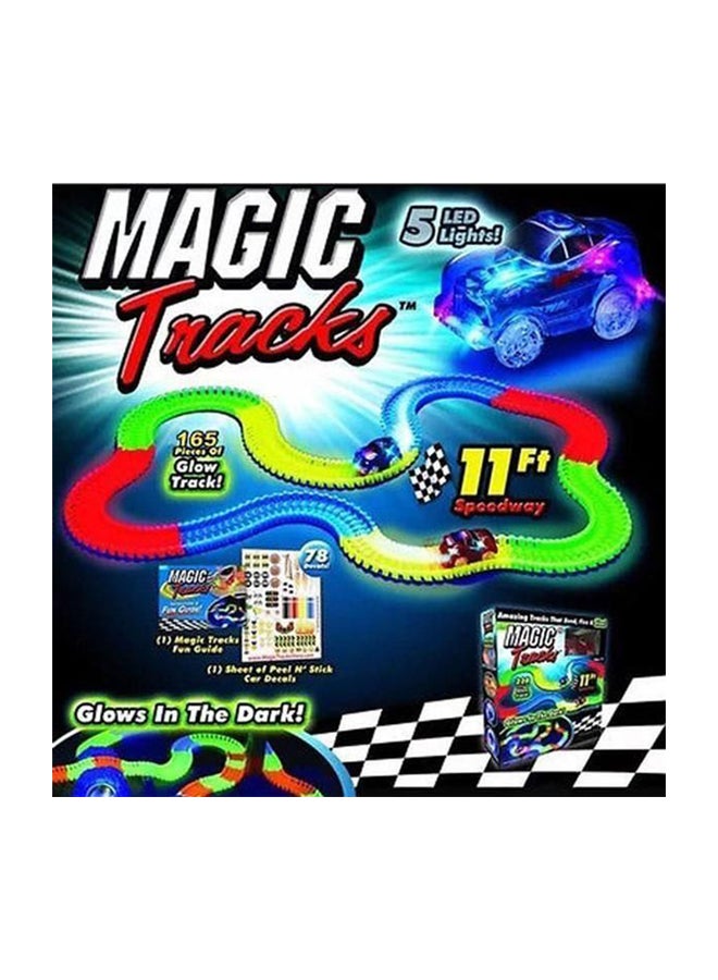 Magic Tracks The Amazing Racetrack Children Car Toy That Can Bend, Flex, And Glow - Image 1