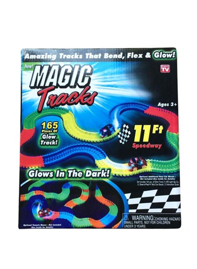ماجيك تراكس مسار سيارات سحري قابل للثني من 165 قطعة - Image 1