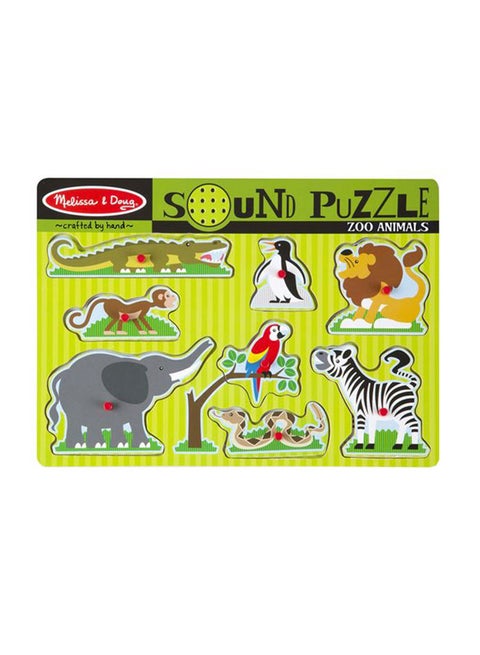 8-Piece Zoo Animals Sound Puzzle Game Set