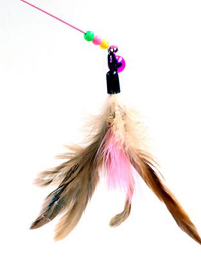 Interactive Feather Bells Toy Brown/Pink/Red 15 centimeter - Image 2