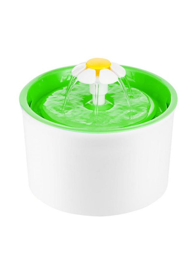 Fountain Water Drinking Bowl White/Blue/Green 60 centimeter - Image 1