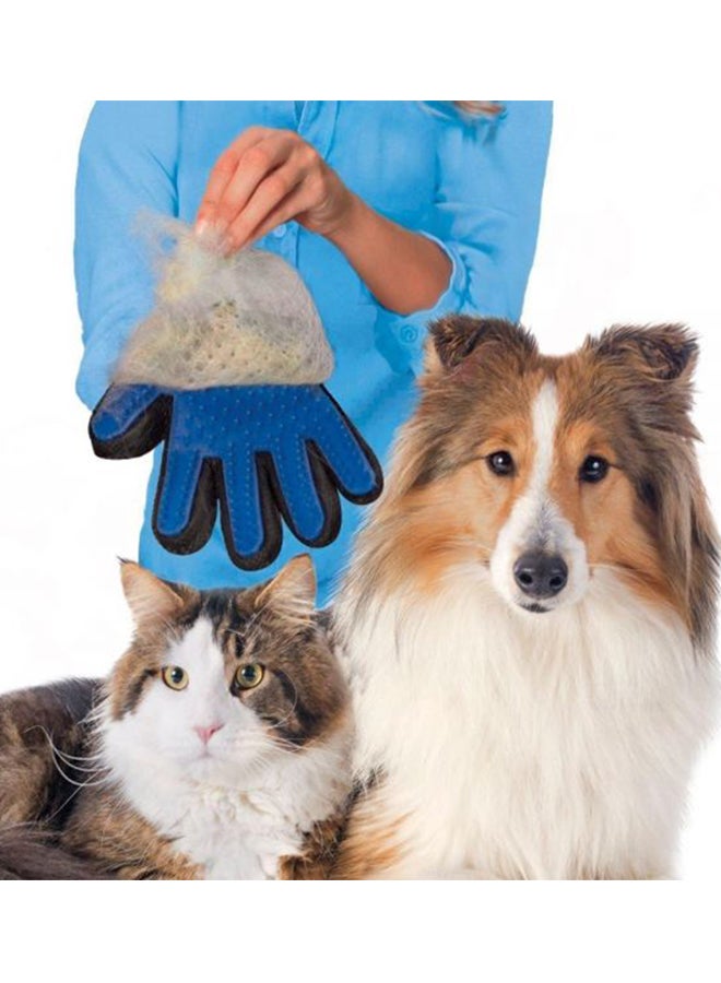 Five Finger Pet Grooming Deshedding Glove For Dogs, Cats, Multicolour 90 centimeter - Image 2