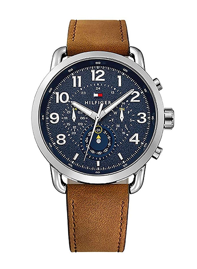 TOMMY HILFIGER Men's Water Resistant Leather Analog Watch 1791424  - Image 1