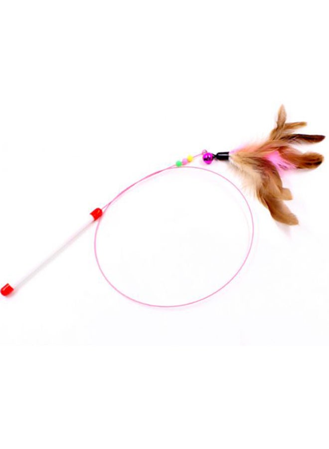Interactive Feather Bells Toy Brown/Pink/Red 15 centimeter - Image 3
