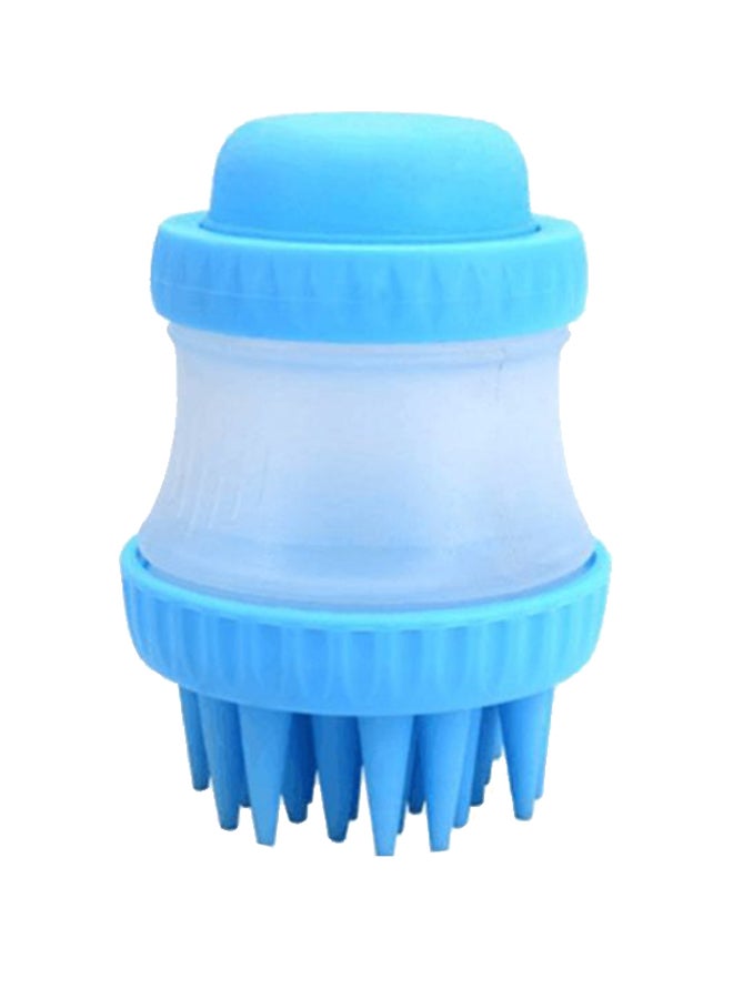 فرشاة ذاتية التنظيف للإزالة الشعر الميت بلون أزرق بحري/أبيض مقاس 18 سنتيمتر - Image 1