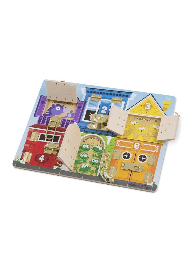 Melissa & Doug - Lock And Latch Activity Board Game - Image 1