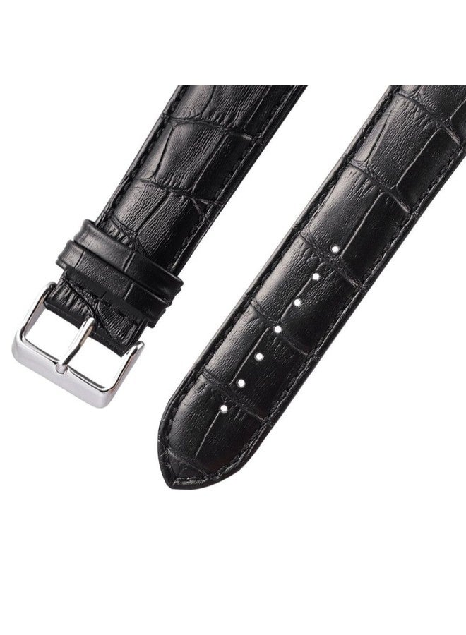 سوار بديل من جلد البولي يوريثان لساعة أبل سمارت أسود - Image 2