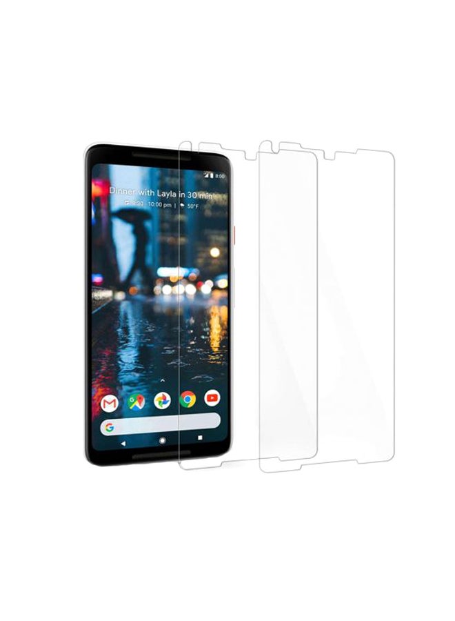 2-Piece Tempered Glass Screen Protector For Google Pixel 2 XL Clear