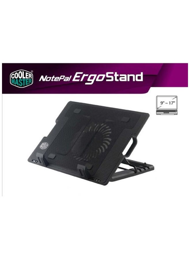 Ergo Stand Dual USB Notebook Stand And Cooling Pad Black  - Image 2