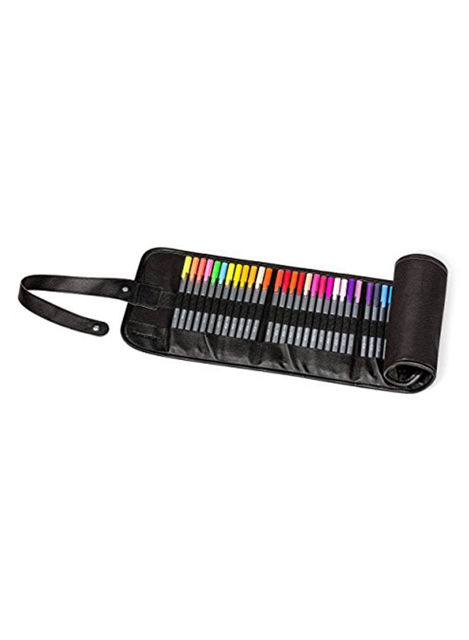Triplus Pack Of 48 Fineliners Roll-Up Set - Image 1