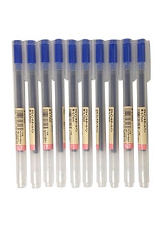 MUJI Gel Ink Ballpoint Pens 0.7mm Blue color 10pcs 