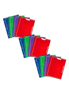 Mead Mead Trapper Keeper 2-Pocket Portfolio, 12 x 9.38 x .12 Inches, Assorted Colors, Pack of 12 
