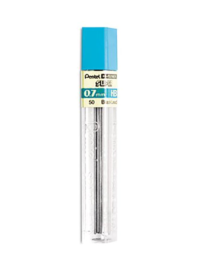 Pentel Super Hi-Polymer Lead Refills, 0.7mm, HB, Black, 12 Leads/Pack, Sold as Pack of 2 