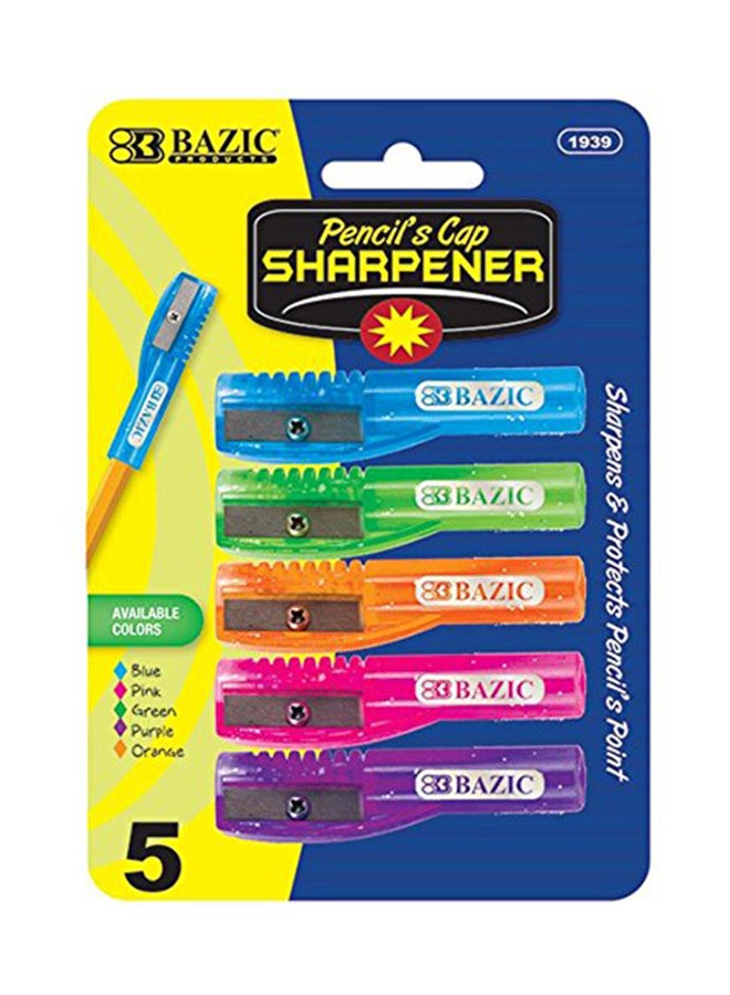 BAZIC Pencil Cap Sharpener, 5/Pack - v1554790476/N21986375A_1