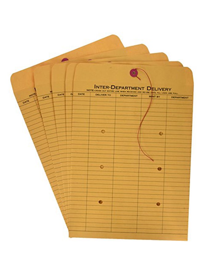 School Smart School Smart Inter-Department Envelopes, 28 lb, 10 x 13 Inches, Kraft, Pack of 100 
