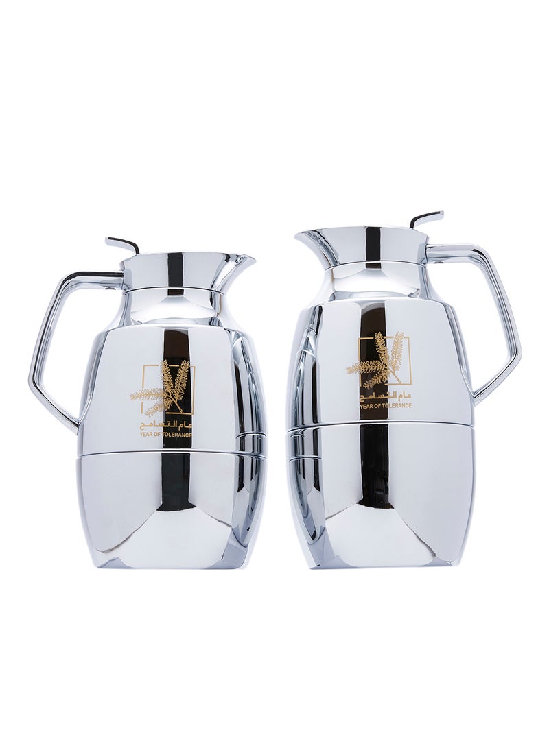 2 Piece Flask Set Multicolour