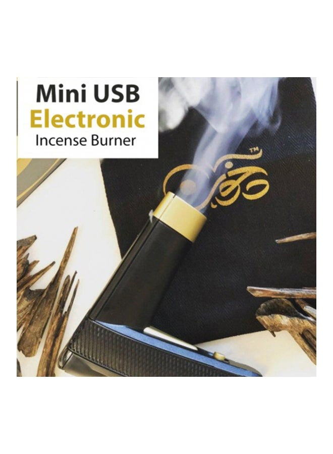 Crony - Portable USB Bukhoor Burner Black/Gold 11.5×5×11.5cm - Image 1