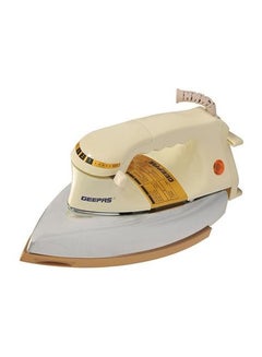GEEPAS Electric Dry Iron 1200W GDI7790 Beige/Silver/Gold 