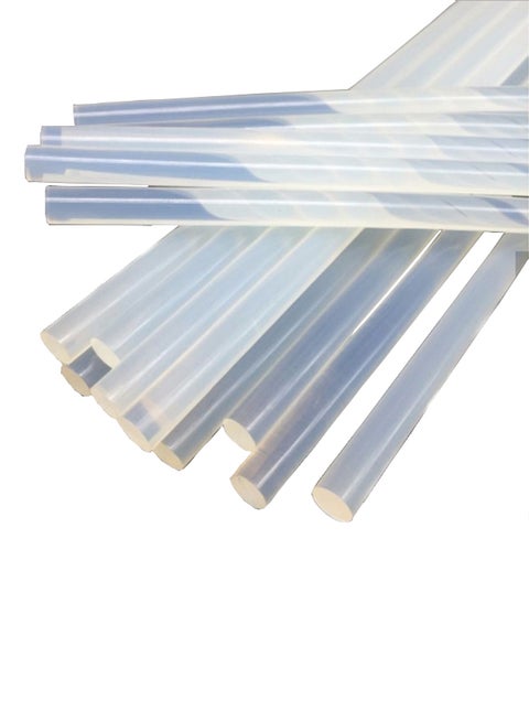 30-Piece Crystal Glue Stick Set White