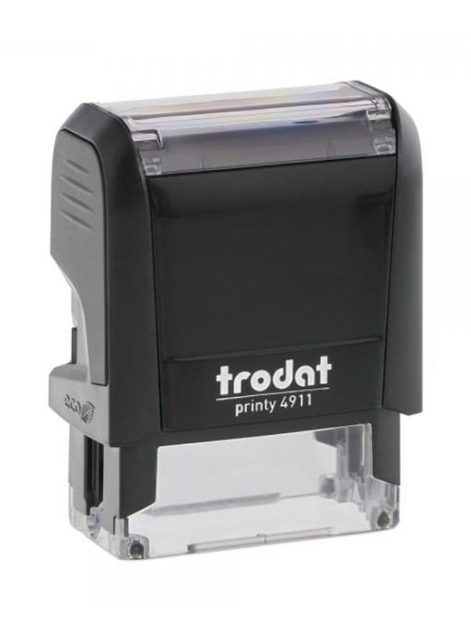 Trodat Entered Print Stamp Black - Image 1