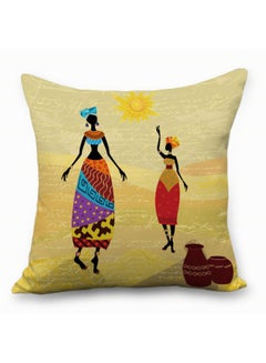 Sharpdo Modern Art Printed Cushion Cover Multicolour 45 x 45cm  - Image 1