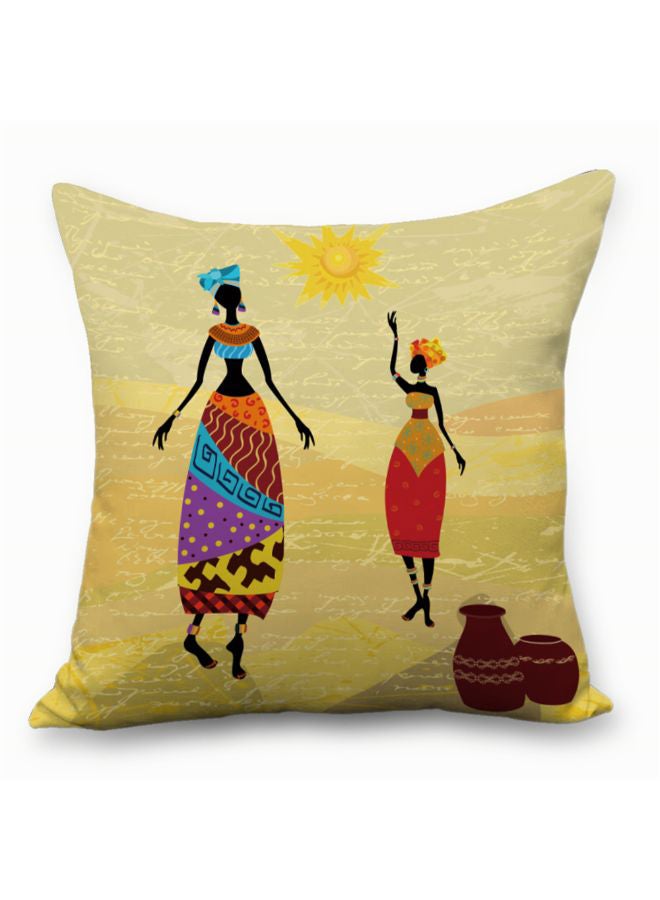Sharpdo - Modern Art Printed Cushion Cover Multicolour 45 x 45cm - Image 1