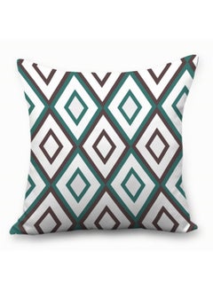 Sharpdo Printed Cushion Cover White/Green/Brown 45 x 45cm  - Image 1