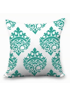 Sharpdo Printed Cushion Cover White/Green 45 x 45cm  - Image 1