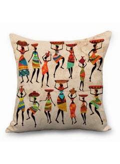 Sharpdo Modern Art Printed Cushion Cover Multicolour 45 x 45cm  - Image 1