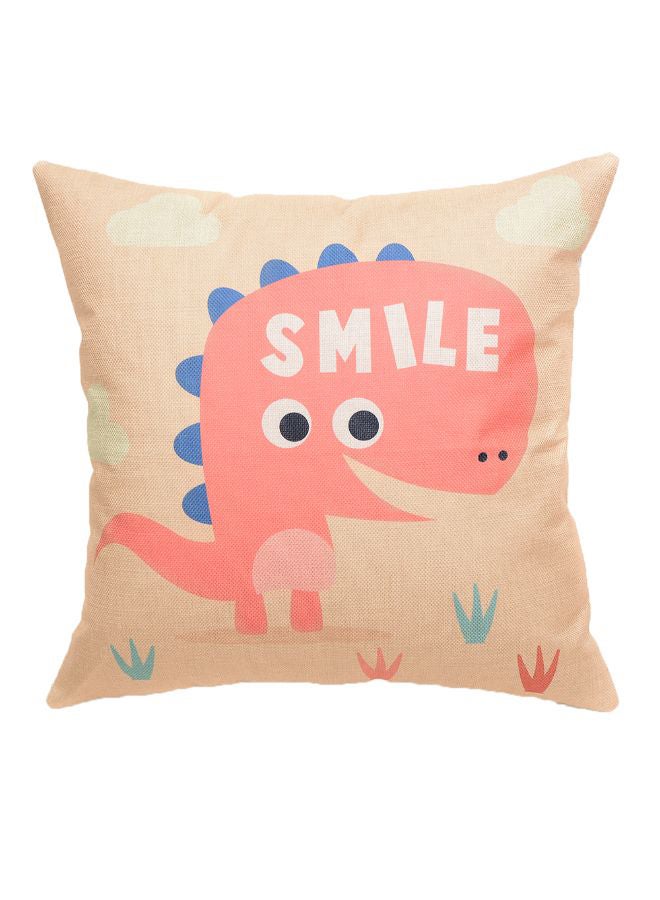 Sharpdo Smile Printed Cushion Cover Multicolour 45 x 45cm - Image 1