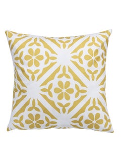 Sharpdo Printed Cushion Cover White/Yellow 45 x 45cm  - Image 1