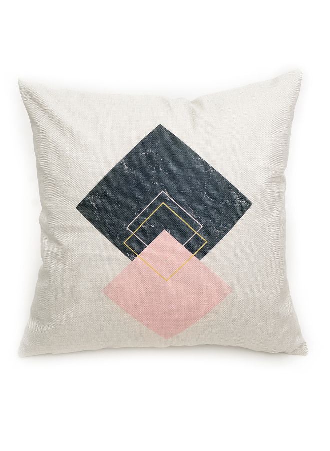 Sharpdo Modern Home Painted Pillowcase White 45 x 45cm - Image 1