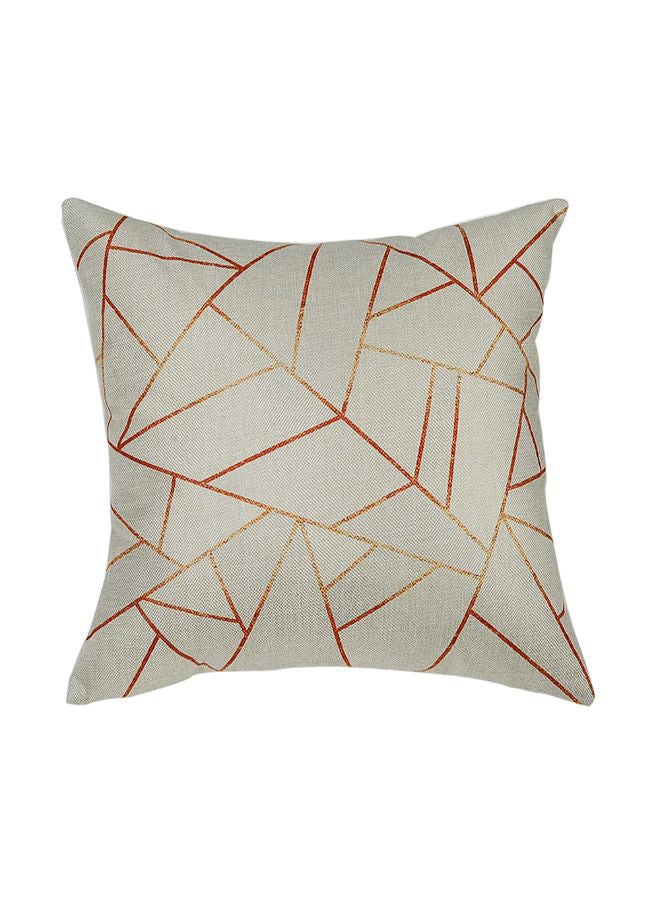 شاربدو غطاء وسادة مطبوع رمادي / بني 45 x 45سم - Image 1