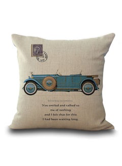 Sharpdo Printed Painted Linen Pillowcase Combination Beige 45x45cm  - Image 1
