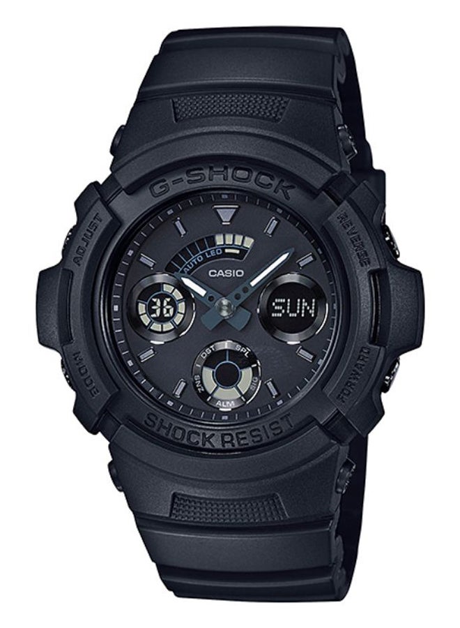 جي شوك ساعة يد جي-شوك بعقارب ورقمية طراز AW-591BB-1ADR للرجال - Image 1