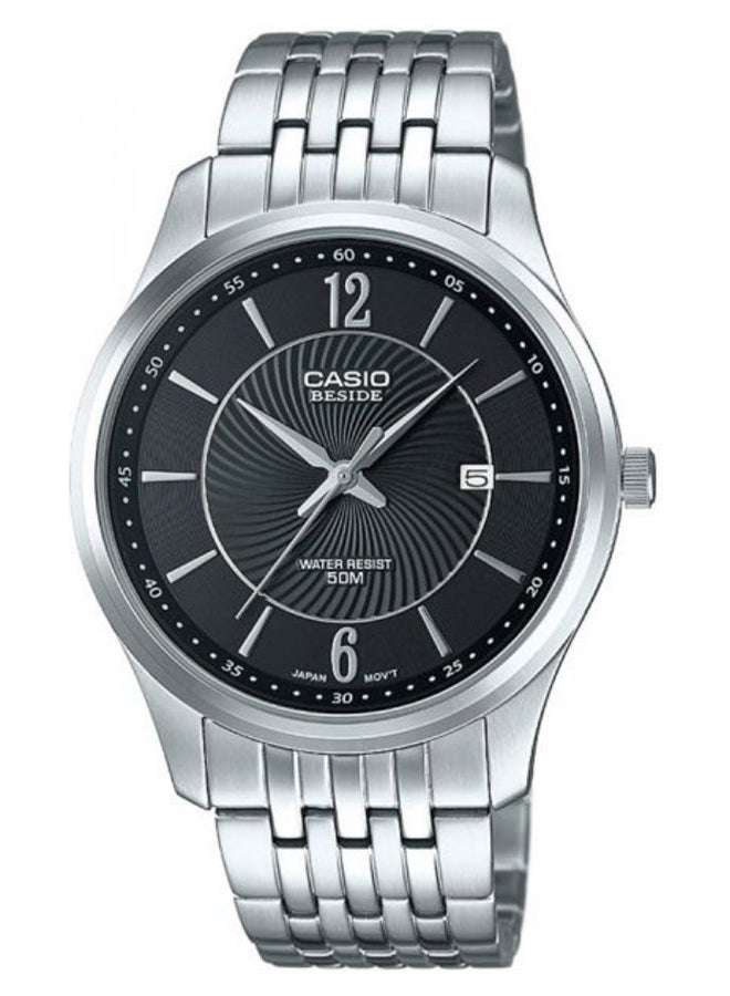 CASIO Men's Beside Analog Watch BEM-151D-1AVDF - 39 mm - Silver - Image 1