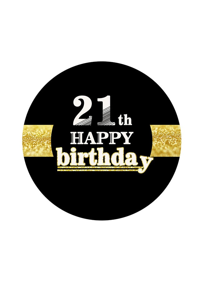 شاربدو بالونات للزينة بطبعة عبارة "21st Happy Birthday Party" طراز 581721028223-9 - Image 1